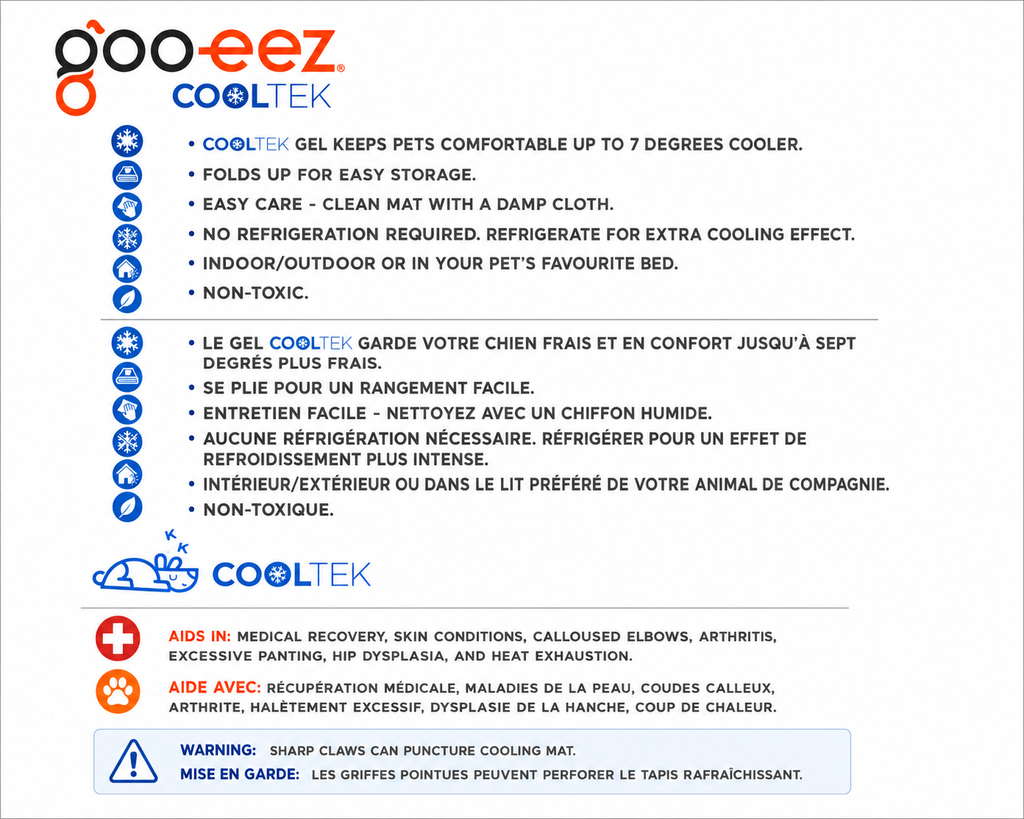 Goo-eez Gel Cooling Pet Mat Large (20"x36")