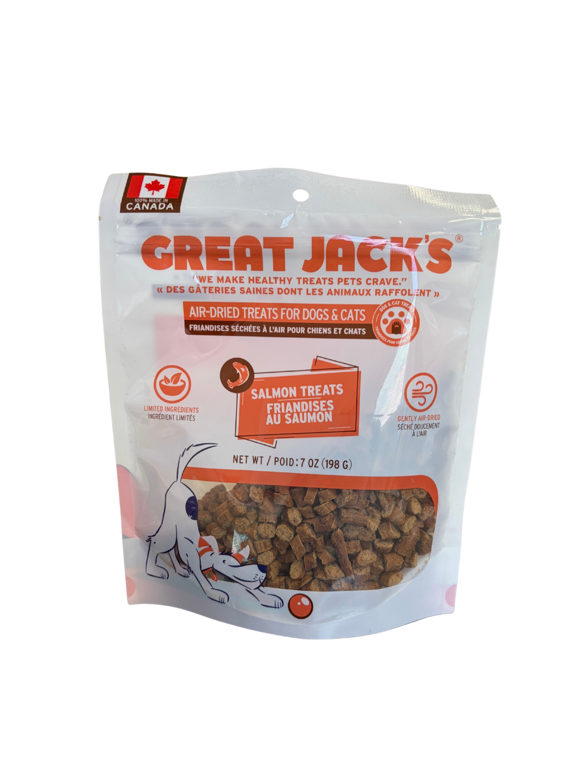 Great Jacks Salmon Treats for Cats & Dogs (7 oz)