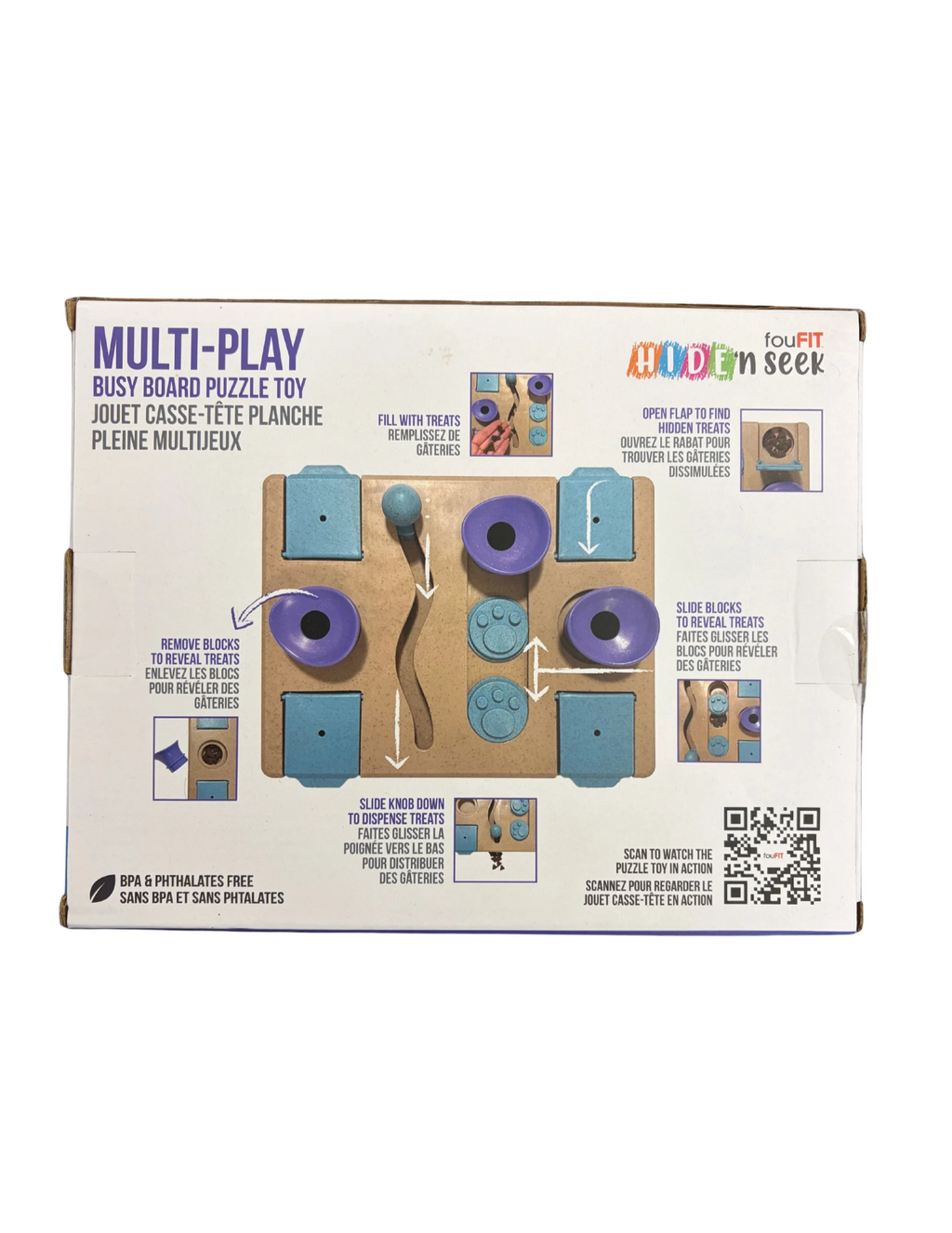 FouFit Hide 'n Seek Multi-Play Busy Board