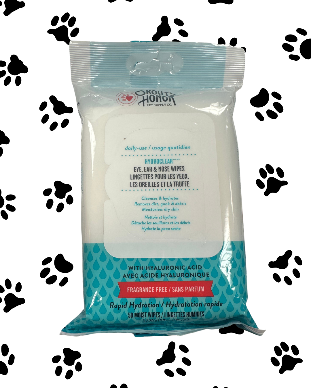 Skouts Honor - (Hydroclear) Eye, Ear, & Nose Wipes (50 wipes)